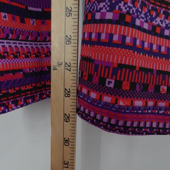Nike Pro Leggings Womens XL Purple Pink Dri‎ Fit Aztec Design Athleisure Gym - Picture 6 of 13